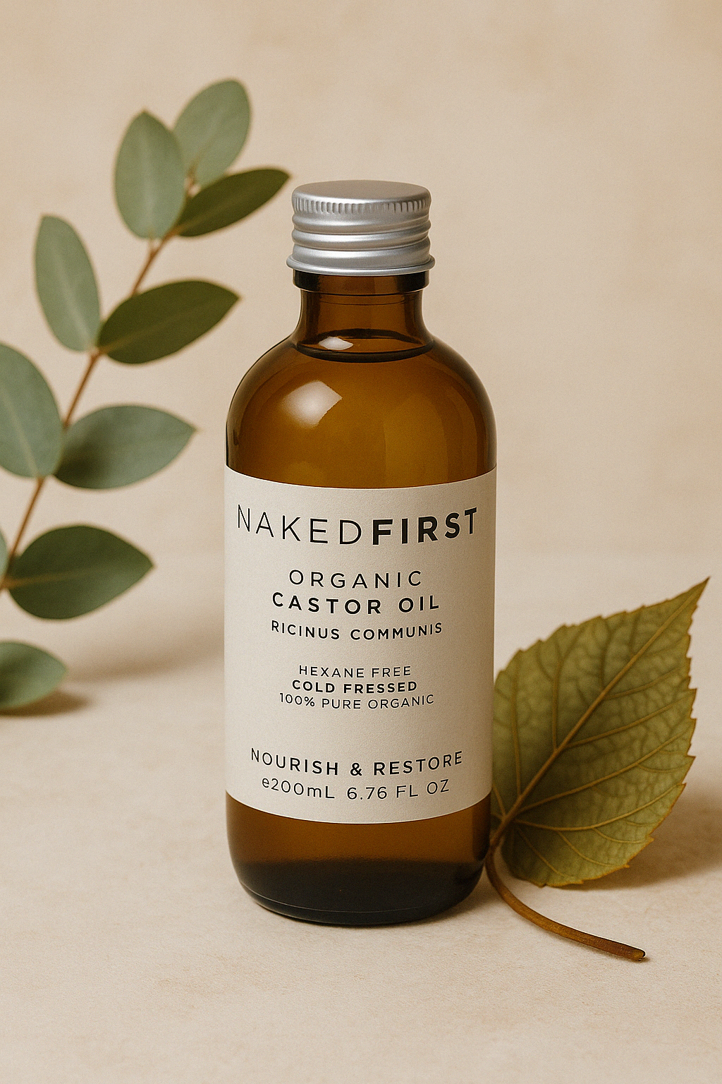 Naked First Organic Castor Oil 200ml